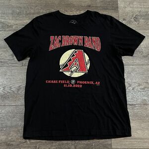 Zac Brown Band Country Music 2022 Stadium Tour Arizona Diamondbacks T-Shirt XL